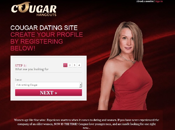 free dating websites for cougars